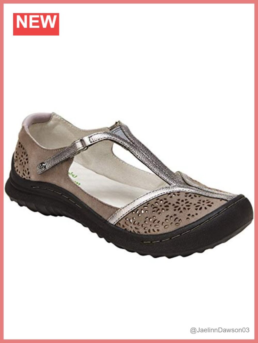 Nubuck Leather Women's Athletic Sandals T-Strap Adjustable